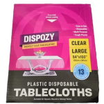 Dispozy 54x150 Clear Tablecloth 13's