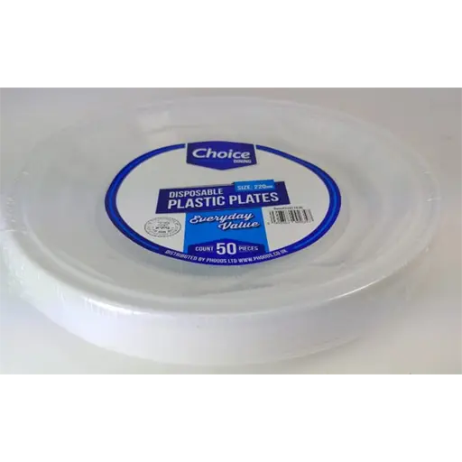 Choice 9 Plastic Plates 50's