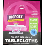 Dispozy 54x120 Clear Tablecloth 16's