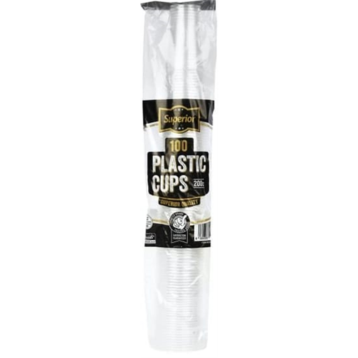 Superior Plastic Cups 200cc 100's