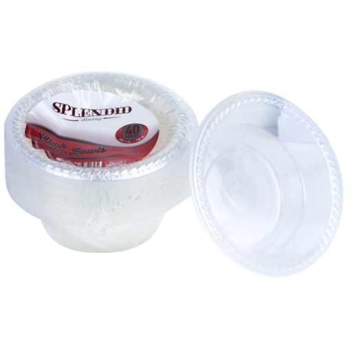 Splendid Clear Plastic Bowls 12oz 40's