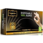 Superior Vinyl Gloves Small 100's