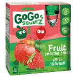 GoGo Apple Strawberry Pouches 4pk