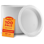 Shefa Heavy Duty 9 Plastic Plates 100's