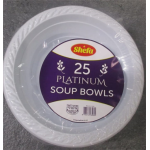 Shefa Platinium Soup Bowls 25pk