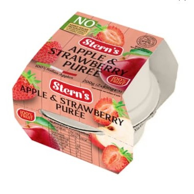 Stern's Apple Strawberry Puree 2pk