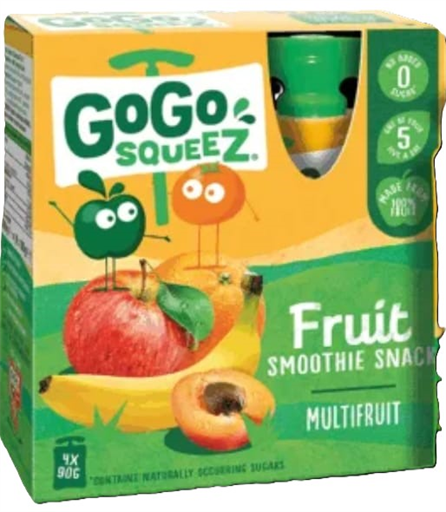 GoGo Squeez Multifruit 4x90gr