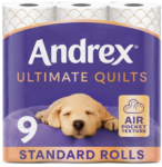 Andrex Toilet Paper Supreme Quilts 9 Rolls