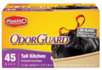 Plsastico OdorGuard Black Bags 45's