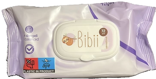 Baby Wipes 'Bibii' Sensitive 72's
