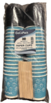 GoCo 8oz Ripple Wall with Lids & Stirrers 30's