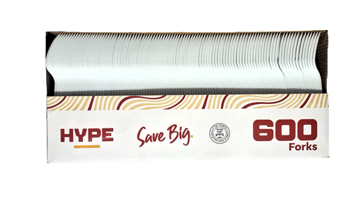 Hype Reusable Plastic Forks 600's