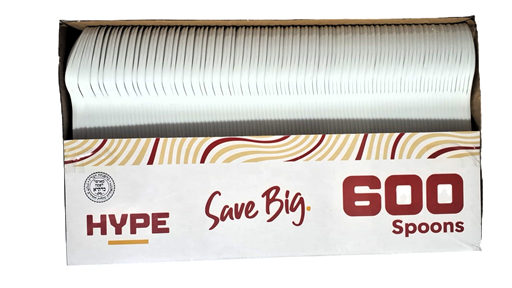 Hype Reusable Plastic Spoons 600's